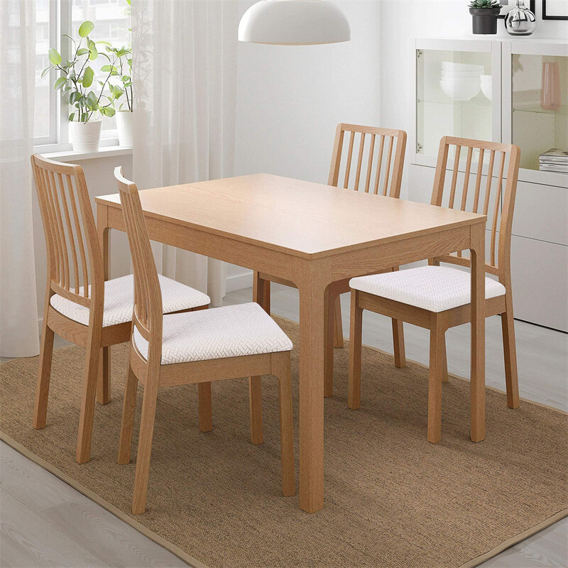 Olanly étkezőszék huzatok Ülés tartós, sztreccs jacquard étkezőszék huzatok Ülésvédő csat étkezőszék párnához