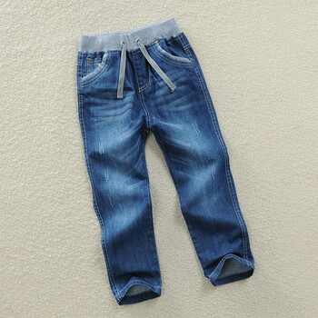 Kids Boys Jeans βαμβακερό παντελόνι παιδικό full denim παιδικό ρούχο ανοιξιάτικο φθινόπωρο αγόρι casual παντελόνι για 2-11 ετών DQ294