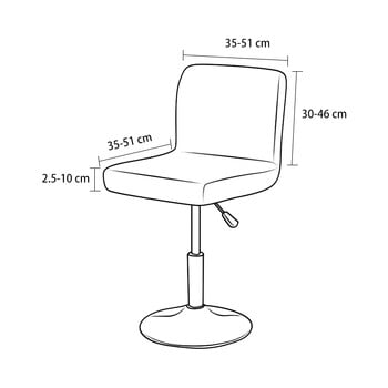 1 ΤΕΜ. Γυαλιστερό βελούδινο κοντό καλύμματα καρέκλας μπαρ Stretch πίσω καλύμματα σκαμπώ μπαρ τραπεζαρίας Μικρό μέγεθος Σκεπάσματα μπάρμπας τραπεζαρίας Διακόσμηση για πάρτι