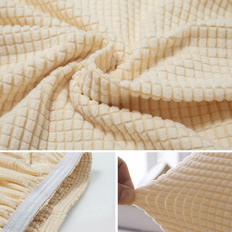 Elastinis kėdės užvalkalas Lenktas universalus kėdžių užvalkalas Tvirtas audinys Klasikinis namų sėdynių dėklas Kėdžių užvalkalai Namų valgomajam Svetainės