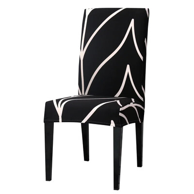 Spandex elasztikus székhuzat étkezőhöz Nyomtatott székhuzat Stretch székhuzatok konyhai esküvői szállodai banketthez