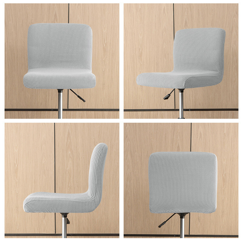 Jacquard Club forgószékhuzat kis méretű, rövid támlás székhuzatok étkezőbe, bankett konyhába, feszített zsámoly üléshuzata