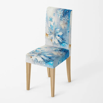 Namų kėdė Užvalkalai virtuvė reguliuojamas valgomasis tamprus audinio kėdės užvalkalas vestuvės Rašomasis stalas ištiestas paprastas Linksmų Kalėdų žiemos