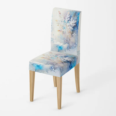 Namų kėdė Užvalkalai virtuvė reguliuojamas valgomasis tamprus audinio kėdės užvalkalas vestuvės Rašomasis stalas ištiestas paprastas Linksmų Kalėdų žiemos