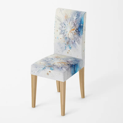 Namų kėdė Užvalkalai virtuvė reguliuojamas valgomasis tamprus audinio kėdės užvalkalas vestuvės Rašomasis stalas ištiestas paprastas Linksmų Kalėdų žiemos