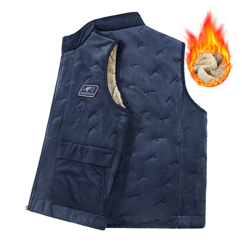 Jachetă pentru bărbați 5XL, iarnă, impermeabilă, caldă, fără mâneci, pentru bărbați, la modă, cu glugă, ocazională, pentru bărbați, toamnă, vestă îngroșată