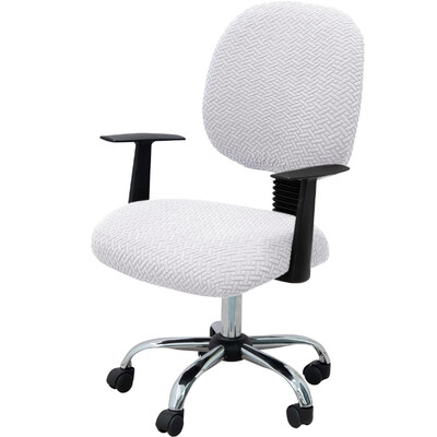 Jacquard Stretch biuro kėdės užvalkalas Kompiuterio kėdės užvalkalas Universalus besisukantis biuro kėdės užvalkalas