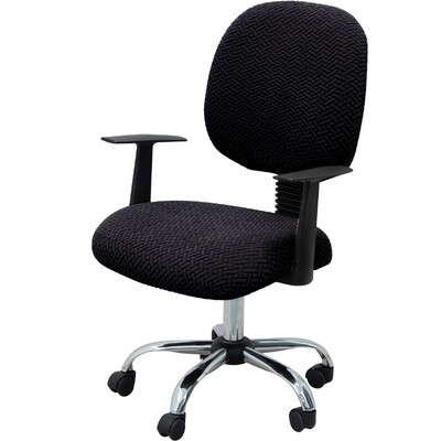 Jacquard Stretch biuro kėdės užvalkalas Kompiuterio kėdės užvalkalas Universalus besisukantis biuro kėdės užvalkalas
