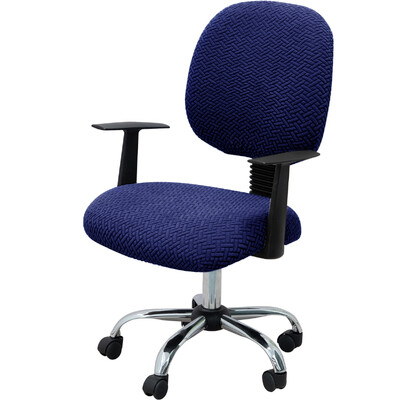 Jacquard Stretch biuro kėdės užvalkalas Kompiuterio kėdės užvalkalas Universalus besisukantis biuro kėdės užvalkalas