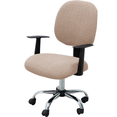 Jacquard Stretch biuro kėdės užvalkalas Kompiuterio kėdės užvalkalas Universalus besisukantis biuro kėdės užvalkalas