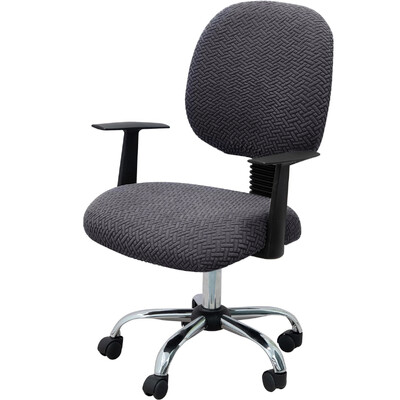 Jacquard Stretch biuro kėdės užvalkalas Kompiuterio kėdės užvalkalas Universalus besisukantis biuro kėdės užvalkalas