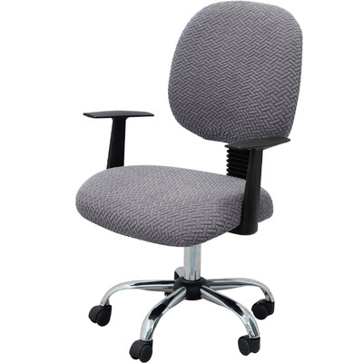 Jacquard Stretch biuro kėdės užvalkalas Kompiuterio kėdės užvalkalas Universalus besisukantis biuro kėdės užvalkalas