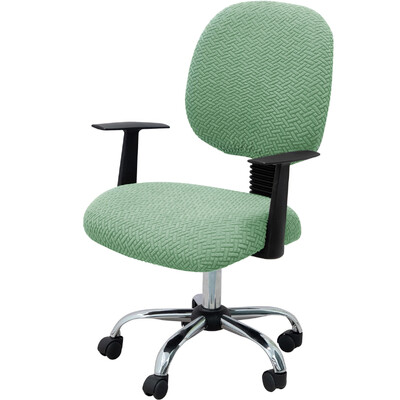 Jacquard Stretch biuro kėdės užvalkalas Kompiuterio kėdės užvalkalas Universalus besisukantis biuro kėdės užvalkalas