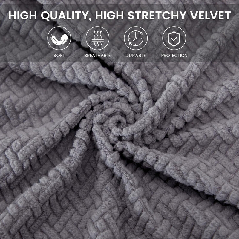 Jacquard Stretch biroja krēsla pārvalks datora krēsla pārvalks Universāls rotējošs biroja krēsla pārvalka aizsargs