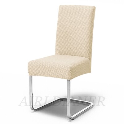 Huse pentru scaune jacquard groase, model în formă de T, carcasă pentru scaune, elastic, pentru scaune de luat masa, pentru birou, restaurant, dimensiune universală