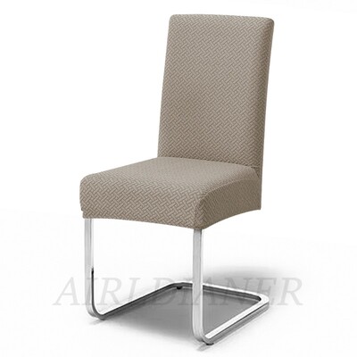 Huse pentru scaune jacquard groase, model în formă de T, carcasă pentru scaune, elastic, pentru scaune de luat masa, pentru birou, restaurant, dimensiune universală