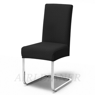 Huse pentru scaune jacquard groase, model în formă de T, carcasă pentru scaune, elastic, pentru scaune de luat masa, pentru birou, restaurant, dimensiune universală