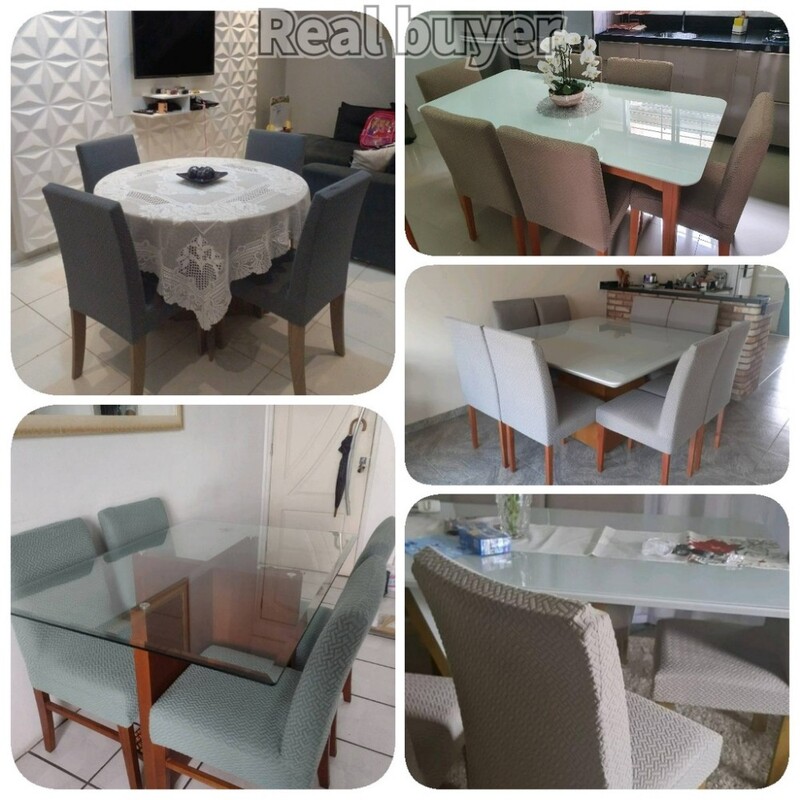 Huse pentru scaune jacquard groase, model în formă de T, carcasă pentru scaune, elastic, pentru scaune de luat masa, pentru birou, restaurant, dimensiune universală