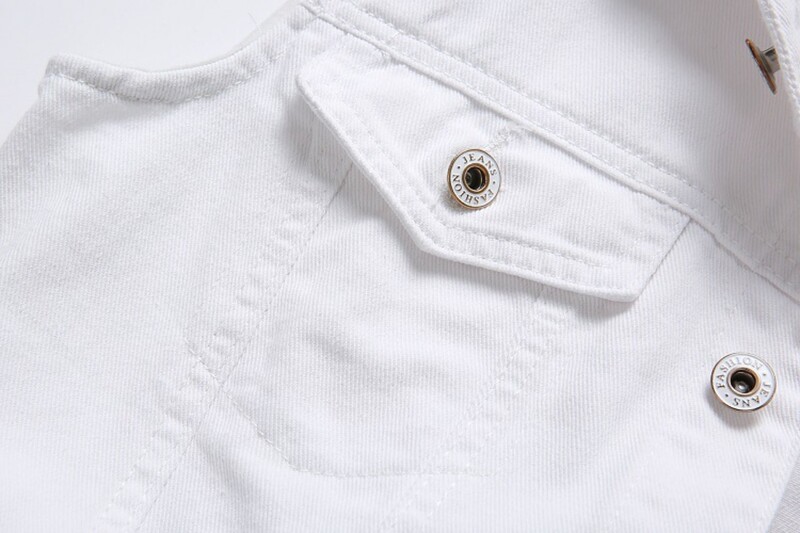 Ljetni muški poderani traper prsluk Muška majica bez rukava Isprane traperice Prsluk Muška retro kaubojska hip hop bijela jakna bez rukava