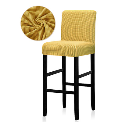 1 bucată capac elastic pentru scaun înalt 18 culori opțional husă pentru scaun de bar dimensiune universală pentru sufragerie bar club sufragerie