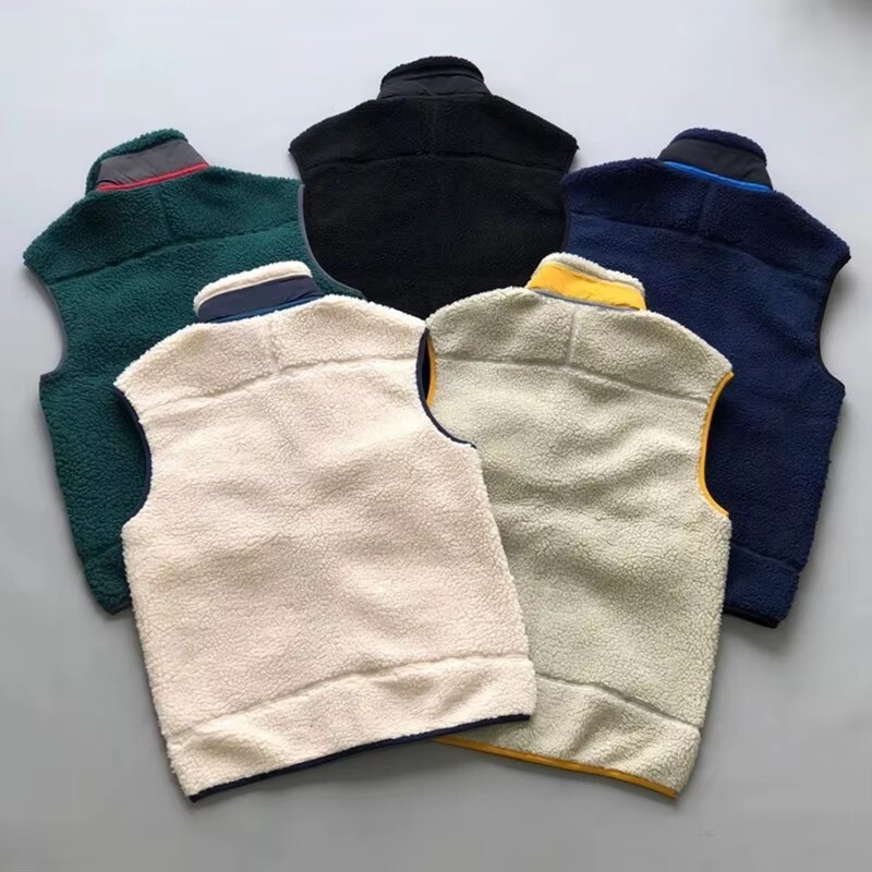 Amerikai stílusú polár kabát mellény Férfi és női felsőruházat Bárány gyapjú kabát Alkalmi bő kabát Őszi és téli sportmellény