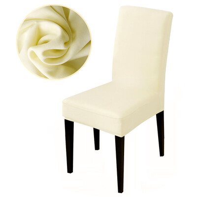 Milk Silk Hotel székhuzat Elasztikus Háztartási Étterem Bankett Stretch Étkező Székhuzat Egyszínű ülésvédő Huzat