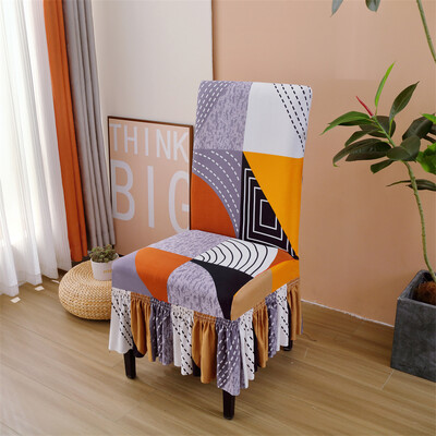 1/4 buc Huse extensibile pentru scaune cu imprimare florală în stil nordic Huse pentru scaune detașabile Huse decorative extensibile pentru Universal D