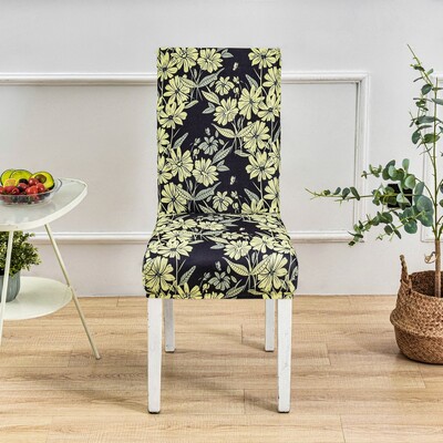 huse elastice husa scaun elastic cu imprimeu floral pentru sufragerie birou banchet protectie scaun material elastic husa fotoliu