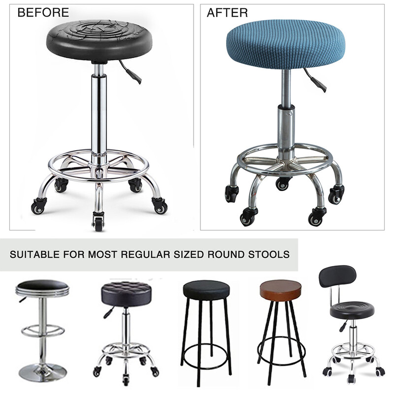 Huse pentru scaune elastice de înaltă calitate, cu huse rotunde, extensibile, pentru scaune, tapițate.