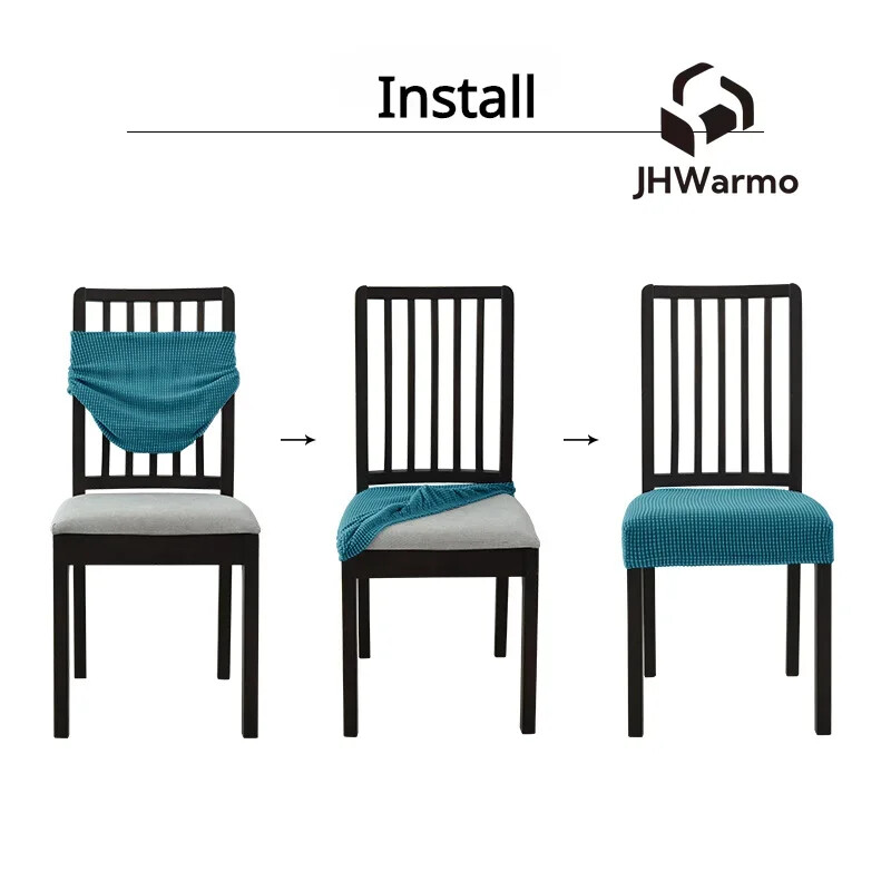 Scaun pentru scaun reglabil, jacquard simplu, pentru toate anotimpurile, anti-alunecare, divizat, modern, elastic, cu jacuqard, husă pentru scaun 2024