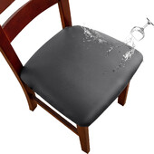 Husa de perna pentru scaune impermeabila din PU pentru bucatarie husa de scaun din piele pentru sufragerie husa scaun de sufragerie