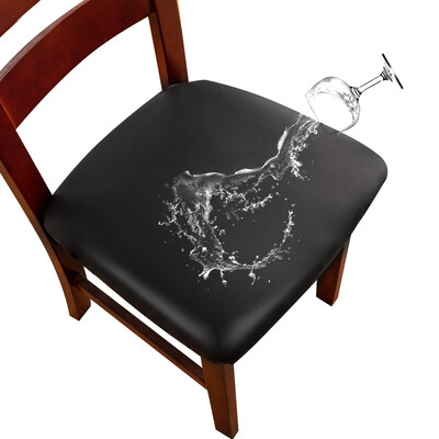 Husa de perna pentru scaune impermeabila din PU pentru bucatarie husa de scaun din piele pentru sufragerie husa scaun de sufragerie