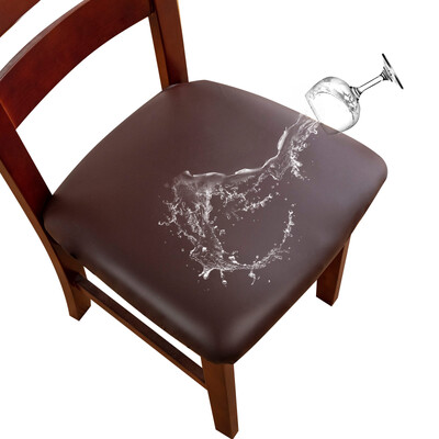 Husa de perna pentru scaune impermeabila din PU pentru bucatarie husa de scaun din piele pentru sufragerie husa scaun de sufragerie