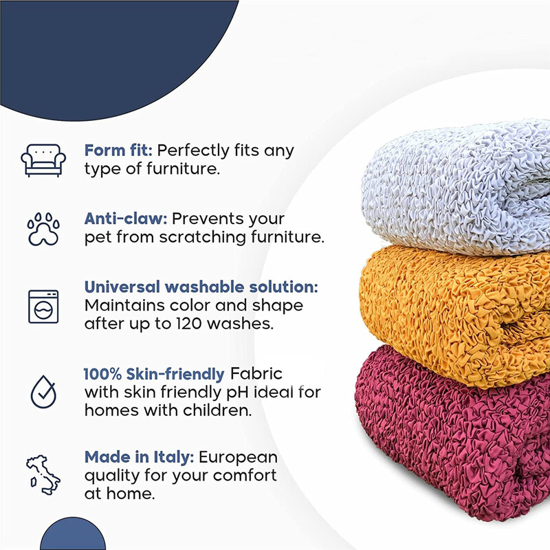 Husă pentru scaune de sufragerie din colecția Microfibra, din țesătură moale din poliester Husă pentru scaun pentru scaune de bucătărie Husă de mobilier elegantă, lavabilă