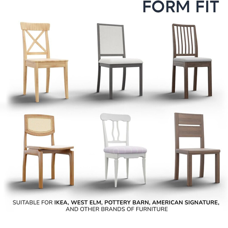 Husă pentru scaune de sufragerie din colecția Microfibra, din țesătură moale din poliester Husă pentru scaun pentru scaune de bucătărie Husă de mobilier elegantă, lavabilă