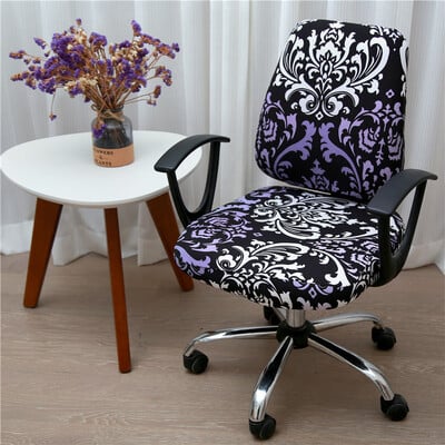 Huse pentru scaune separate, elastică, imprimată, elastică, moale, pentru scaune secționale pentru computer, pentru decorarea casei, cu ridicare rotativă, protectoare pentru scaune de birou