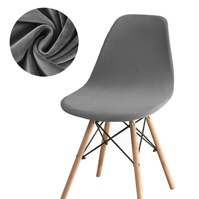 Velvet Elasticity székhuzatok étkezőhöz Shell székhuzat Ülés Állítható csúszóhuzat étkezőszékhez Mosható Levehető