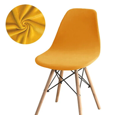 Velvet Elasticity székhuzatok étkezőhöz Shell székhuzat Ülés Állítható csúszóhuzat étkezőszékhez Mosható Levehető