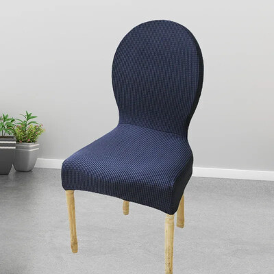 Husă pentru scaun cu spate rotund, jacquard, reglabilă, husă pentru scaune de lux, de dimensiuni mari, 2024, husă pentru scaun de Crăciun, husă pentru scaune de sufragerie.