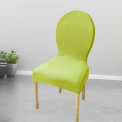 Husă pentru scaun cu spate rotund, jacquard, reglabilă, husă pentru scaune de lux, de dimensiuni mari, 2024, husă pentru scaun de Crăciun, husă pentru scaune de sufragerie.