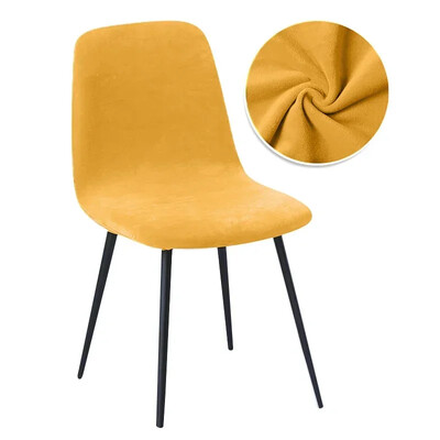 Huse pentru scaune cu spate scurt din material textil de catifea Huse pentru scaune reglabile de dimensiuni mici Husa scaun de bar pentru sufragerie acasă