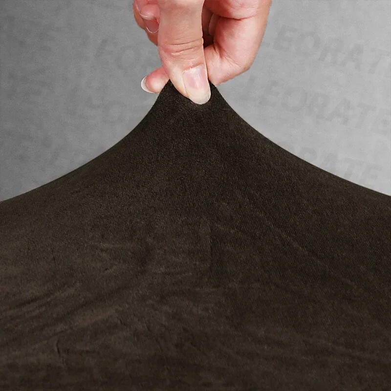 Huse pentru scaune cu spate scurt din material textil de catifea Huse pentru scaune reglabile de dimensiuni mici Husa scaun de bar pentru sufragerie acasă