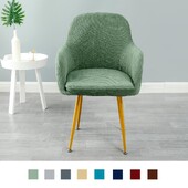 Huse pentru scaune de sufragerie jacquard Ușor de instalat Protector pentru scaune de sufragerie Huse pentru scaune pentru scaune, țesătură moale, lavabilă, elastică