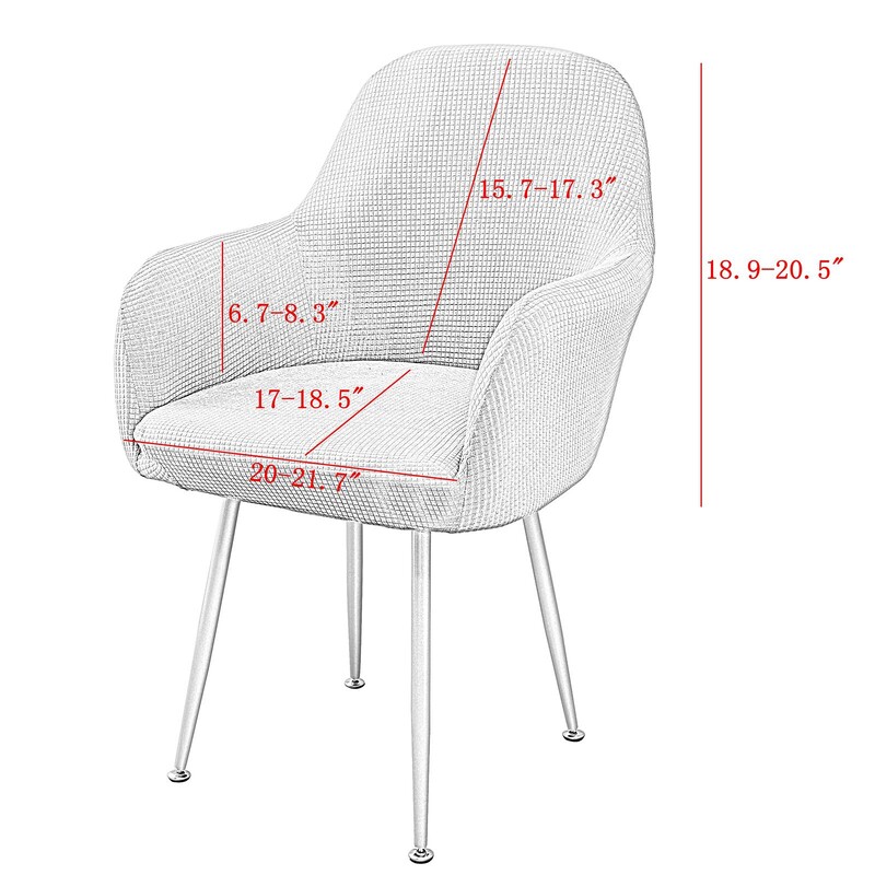 Huse pentru scaune de sufragerie jacquard Ușor de instalat Protector pentru scaune de sufragerie Huse pentru scaune pentru scaune, țesătură moale, lavabilă, elastică