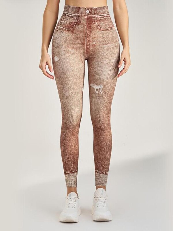 Moda femei sport Temperament de fitness Jambiere de yoga slim-fit Pantaloni comozi strâmți cu ridicare la șold