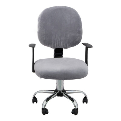 Velvet irodai székhuzat egyszínű, rugalmas jacquard huzatok asztali számítógépes székhez univerzális egyszínű üléshuzat