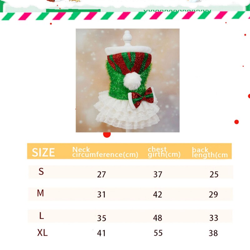 Rochie cu paiete pentru animale de companie de Crăciun, plasă pentru câini, îmbinare turn exterior, petrecere de Crăciun, atmosferă festivă, pălărie de Crăciun cu glugă, haine pentru cățeluși