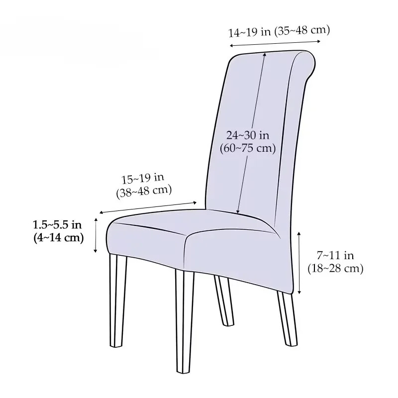 Huse pentru scaune reglabile pentru banchete de dimensiuni mari Scaune jacquard Huse pentru scaune pentru scaune cu spătar înalt Sufragerie Hotel acasă