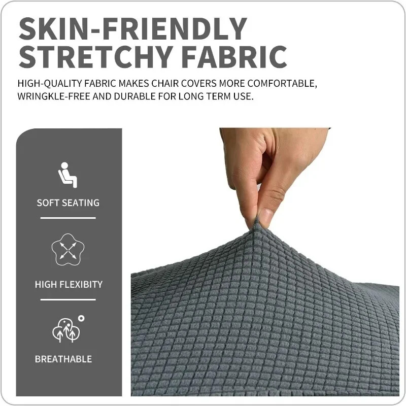 Huse pentru scaune reglabile pentru banchete de dimensiuni mari Scaune jacquard Huse pentru scaune pentru scaune cu spătar înalt Sufragerie Hotel acasă