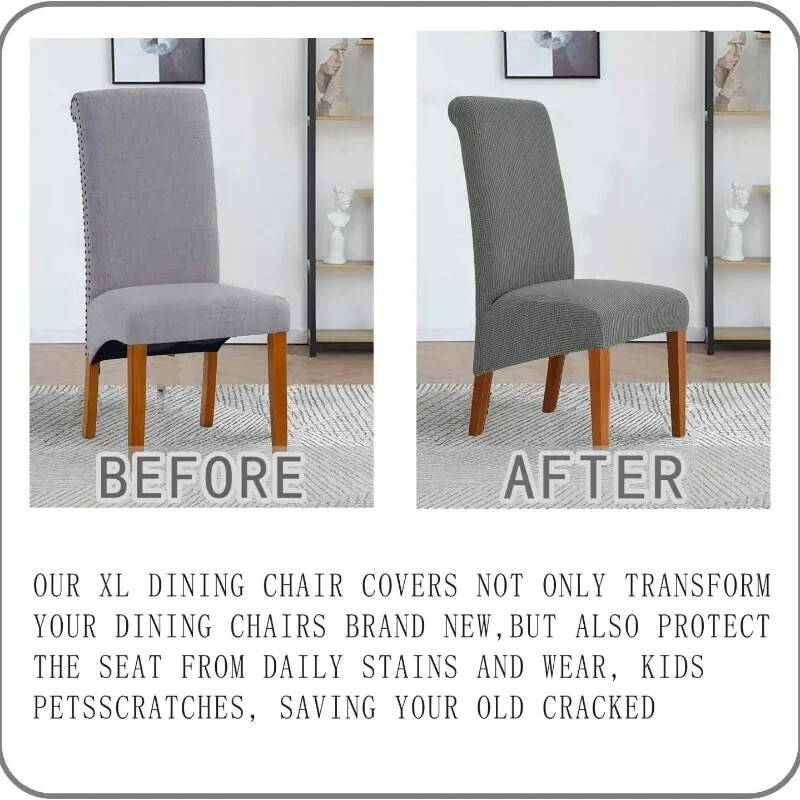 Huse pentru scaune reglabile pentru banchete de dimensiuni mari Scaune jacquard Huse pentru scaune pentru scaune cu spătar înalt Sufragerie Hotel acasă